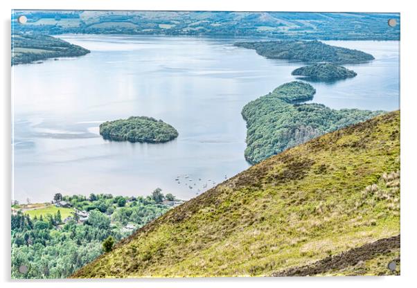 Islands on Loch Lomond Acrylic by Valerie Paterson