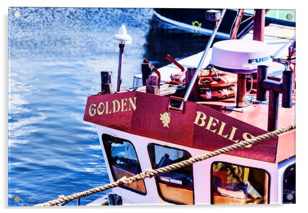Golden Bells Girvan  Acrylic by Valerie Paterson