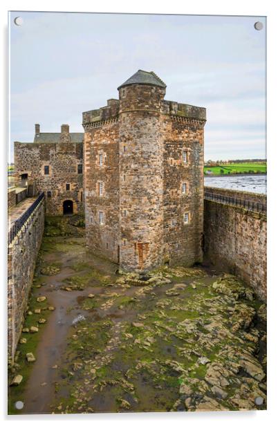 Blackness Castle Acrylic by Valerie Paterson