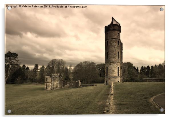 Ruins Of Eglinton Castle Acrylic by Valerie Paterson