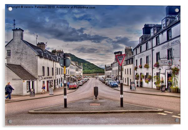 Inveraray on Loch Fyne  Acrylic by Valerie Paterson