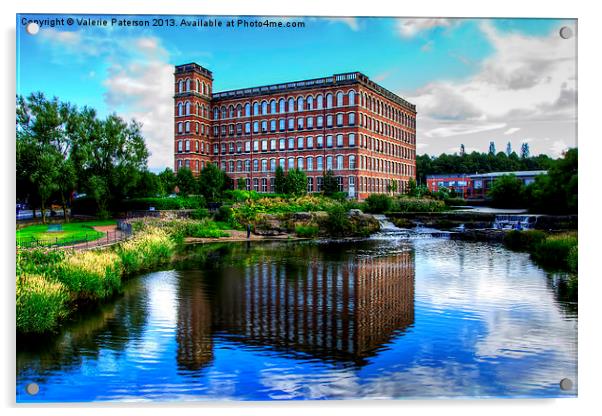 The Mill Paisley Acrylic by Valerie Paterson