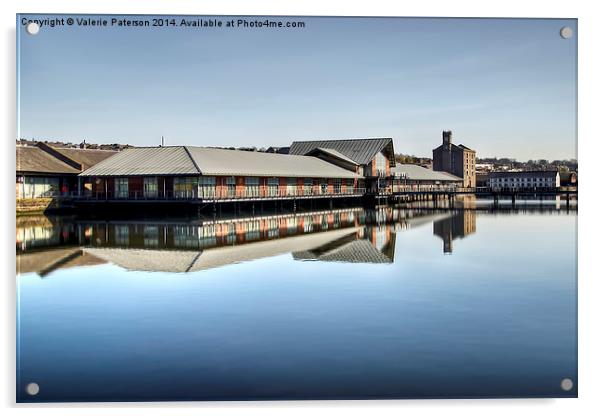 City Quay Dundee Acrylic by Valerie Paterson