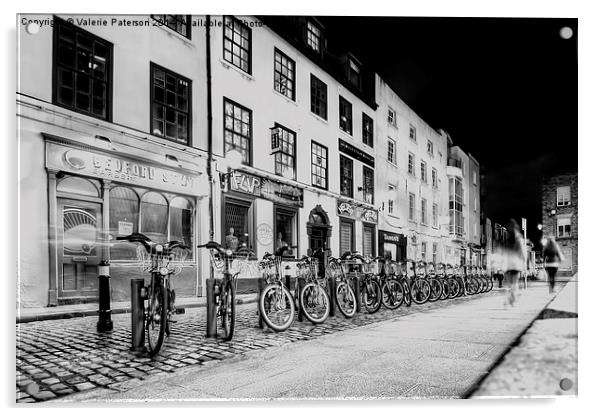 Dublin Bikes Acrylic by Valerie Paterson