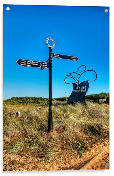 Irvine Beach Park  Acrylic by Valerie Paterson