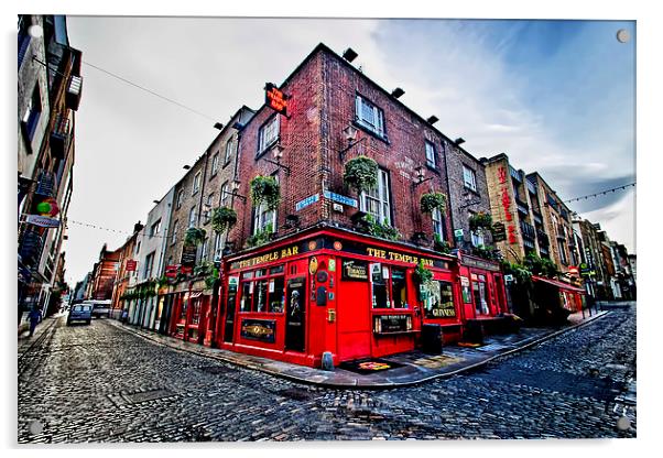 The Temple Bar  Acrylic by Valerie Paterson