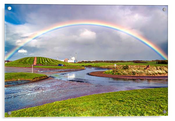 Rainbow Over Irvine  Acrylic by Valerie Paterson