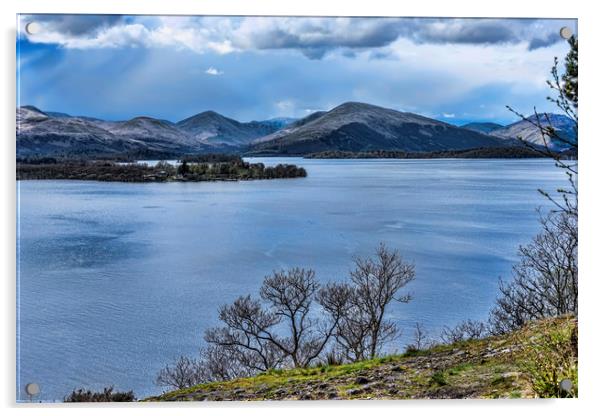 Loch Lomond Acrylic by Valerie Paterson