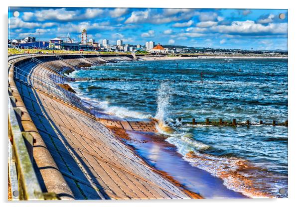 Aberdeen Beach Acrylic by Valerie Paterson