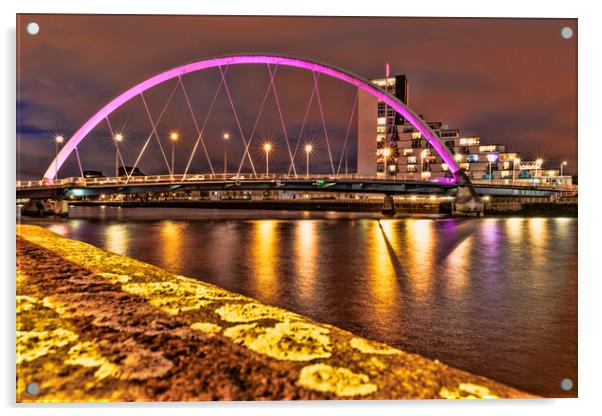 Glasgow Clyde Arc Acrylic by Valerie Paterson