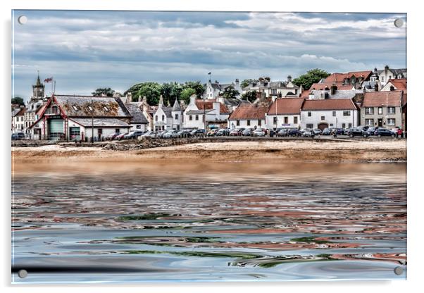 Anstruther Beach Acrylic by Valerie Paterson
