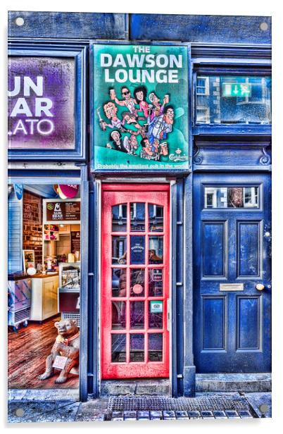 Smallest Pub in Dublin Acrylic by Valerie Paterson