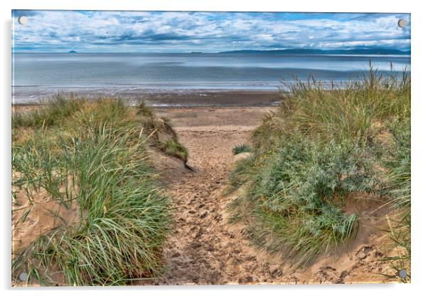 Irvine Beach  Acrylic by Valerie Paterson