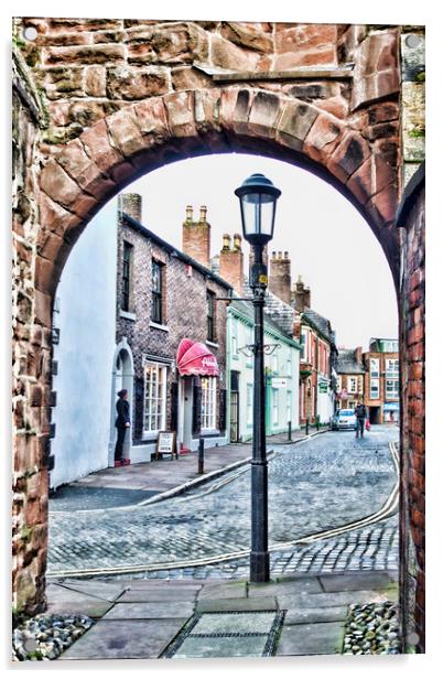 An Arch View Carlisle Acrylic by Valerie Paterson