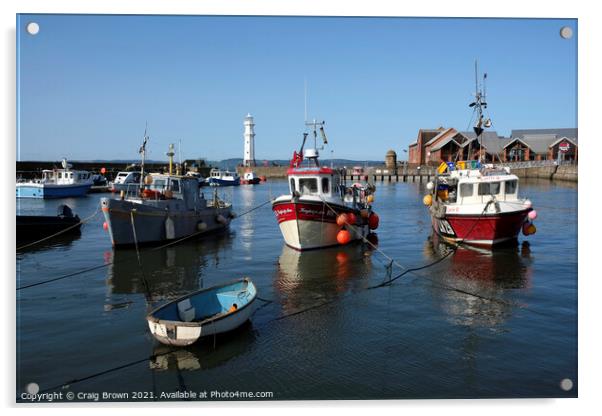 Newhaven Harbour Acrylic by Craig Brown