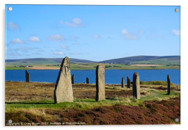 Ring of Brodgar Acrylic by Craig Brown