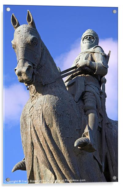 Statue of Robert the Bruce, Scotland Acrylic by Craig Brown