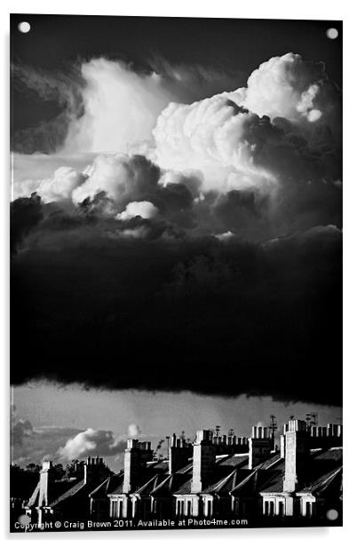 Gathering Storm clouds Acrylic by Craig Brown
