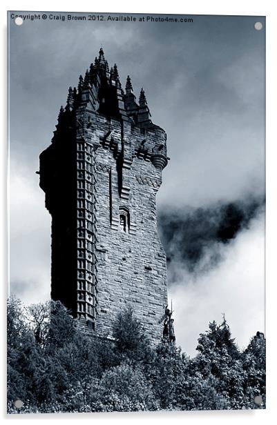 Wallace Monument, Scotland Acrylic by Craig Brown