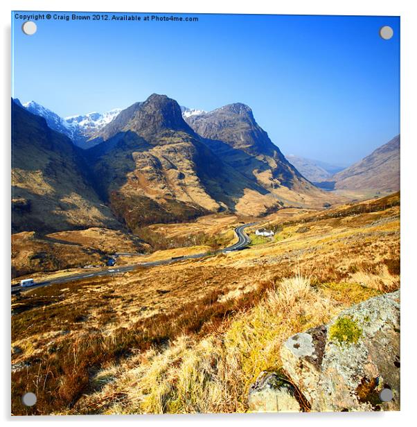 Glencoe, Scotland Acrylic by Craig Brown