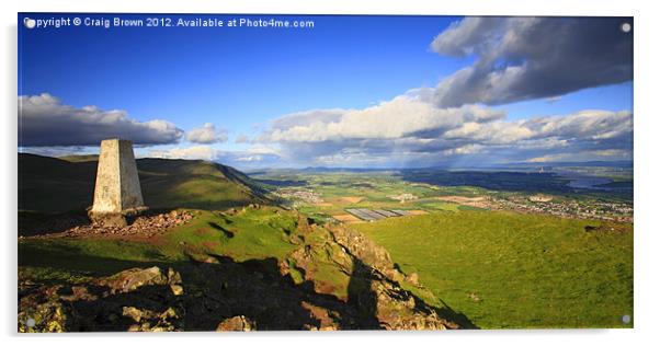 Forth Valley, Scotland Acrylic by Craig Brown