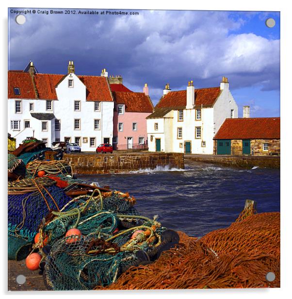 Pittenweem harbour, Fife Scotland Acrylic by Craig Brown