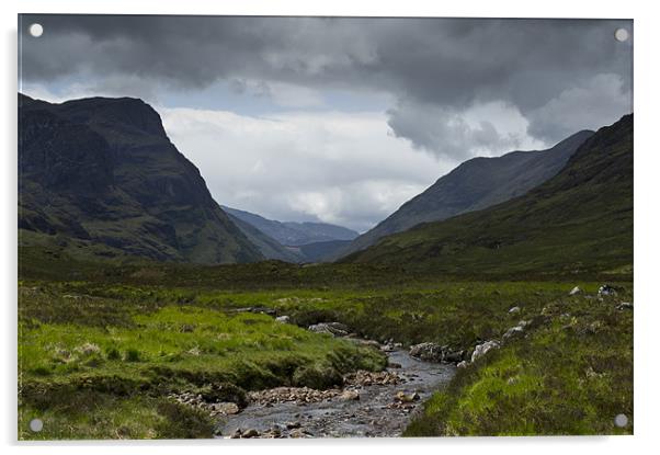 Glencoe view Acrylic by Gary Eason