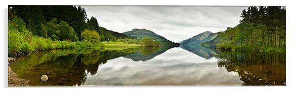 Loch Eck panorama Acrylic by Gary Eason