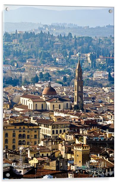 Florence view Acrylic by Gary Eason