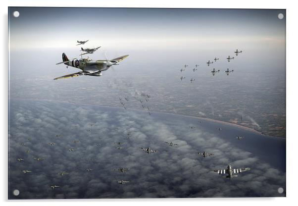 D-Day Operation Mallard Acrylic by Gary Eason
