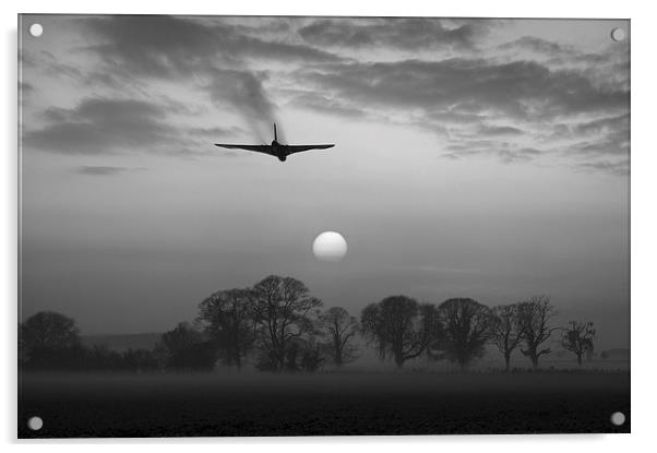 And finally: Vulcan farewell sunset flypast  Acrylic by Gary Eason