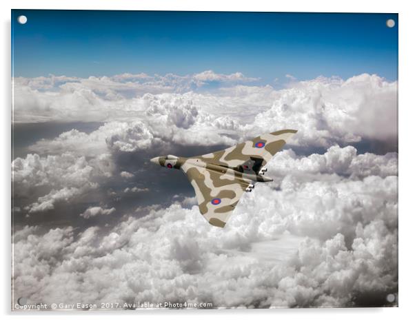 Vulcan above majestic clouds Acrylic by Gary Eason