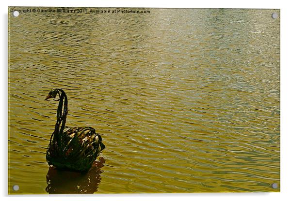 The Metal Swan Acrylic by Caroline Williams