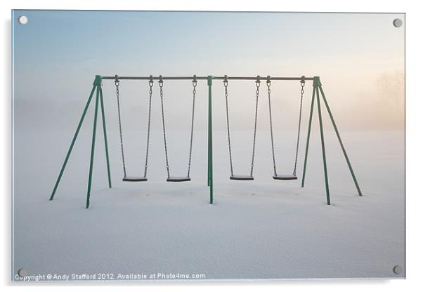 Swings Acrylic by Andy Stafford
