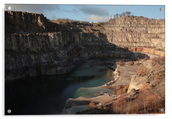  Middle Peak Quarry, Wirksworth Acrylic by Andy Stafford