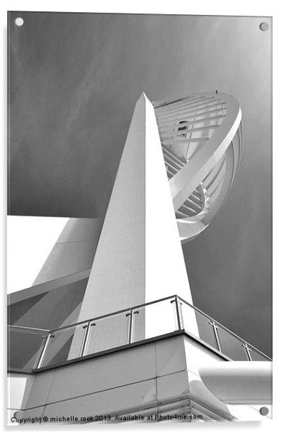 Spinnaker Tower Acrylic by michelle rook