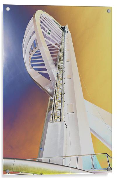 The Spinnaker Tower Acrylic by michelle rook