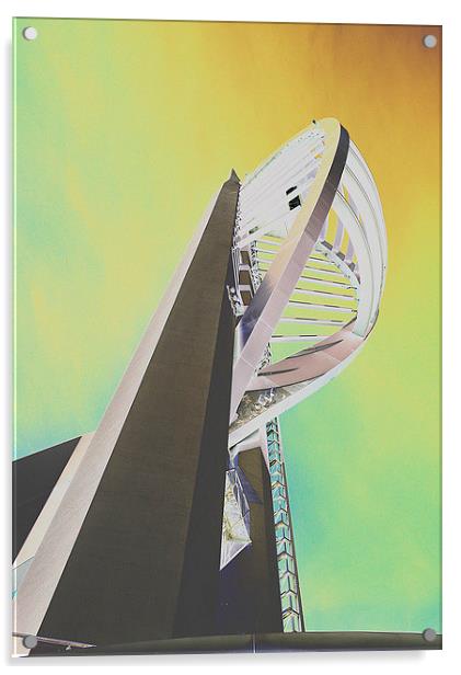 Spinnaker Tower Acrylic by michelle rook