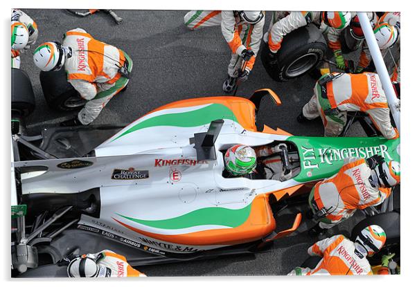 Vitantonio Liuzzi - Force India Acrylic by SEAN RAMSELL