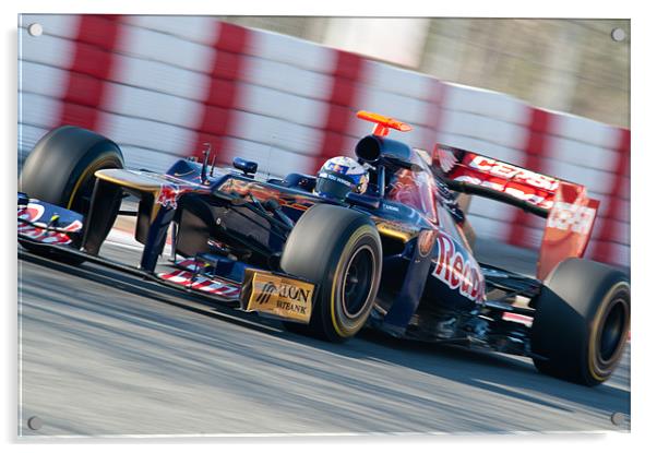 Daniel Ricciardo 2012 Catalunya Acrylic by SEAN RAMSELL