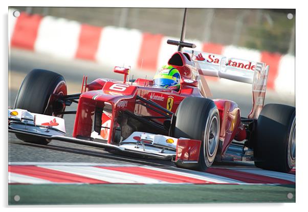 Felipe Massa - Spain 2012 - Ferrari Acrylic by SEAN RAMSELL