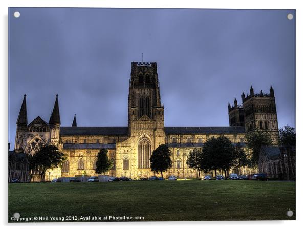 Durham Cathedral Acrylic by Neil Young