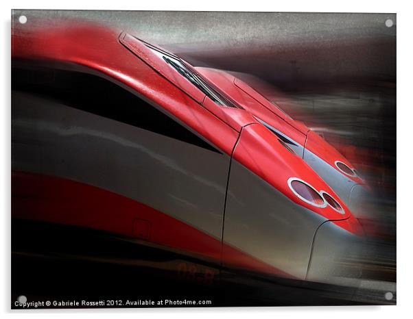 FRECCIAROSSA Acrylic by Gabriele Rossetti