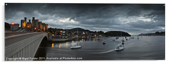 Conwy Castle Acrylic by Creative Photography Wales