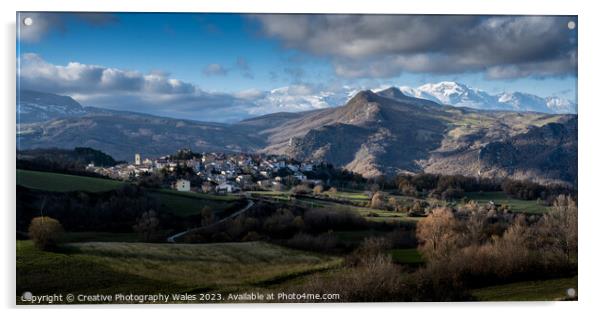 Borello and Rosello Landscapes_The Abruzzo, Italy Acrylic by Creative Photography Wales