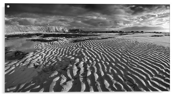 Freshwater Sand Pattern Acrylic by Creative Photography Wales