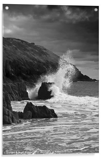 Skrinkle Haven Splash Acrylic by Creative Photography Wales