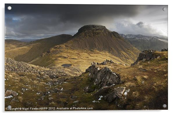 Great Gable Acrylic by Creative Photography Wales