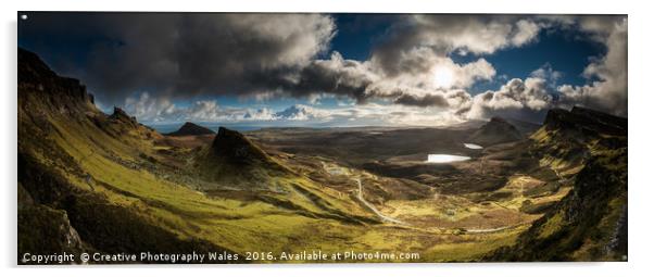 The Quiraing on Isle of Skye Acrylic by Creative Photography Wales