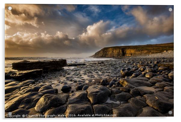 Dunraven Bay at Southerndown Acrylic by Creative Photography Wales